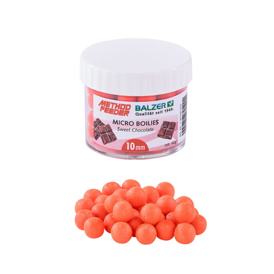 Balzer Method Feeder Boilies 10mm Orange - Sweet Chocolate