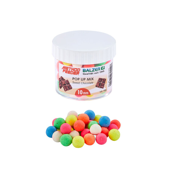 Balzer Method Feeder Pop Up Mix 10mm Bunt -  Sweet Chocolate