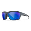 WileyX OZONE Matte Grey Frame Captivate Pol Blue Mirror