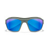 WileyX OZONE Matte Grey Frame Captivate Pol Blue Mirror