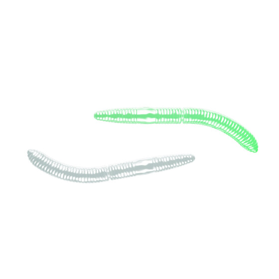 Libra Lures Fatty DWorm 65mm Käse Glow UV Green