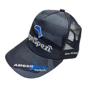 Angelspezi Camo Baseball Cap Blue verstellbar